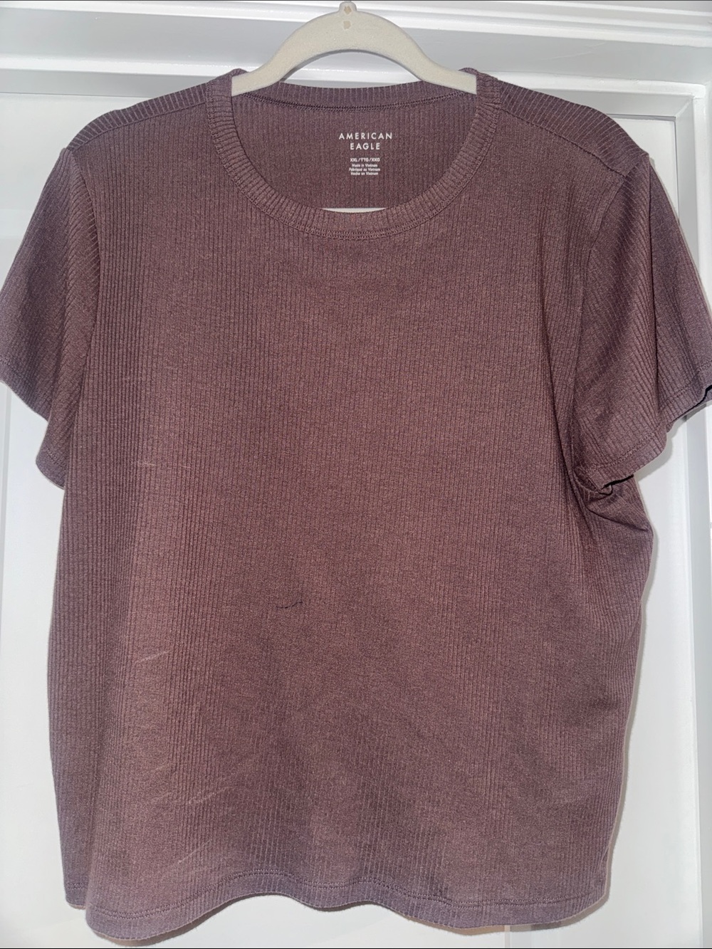 American Eagle Outfitters Short Sleeve Crewneck Shirt - brown